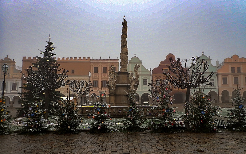 13 Telč v pochmurném počasí.