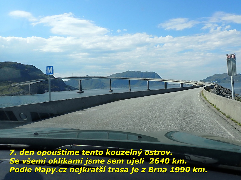 65 Po stejné cestě 100 km zpět.