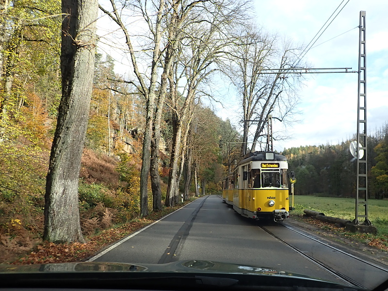 43 Po silnici S 165 z Bad Schandau do Čech. Křinické údolí