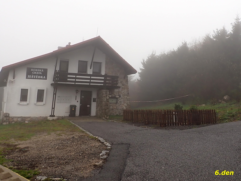 48 Ještěd, když nic není vidět.