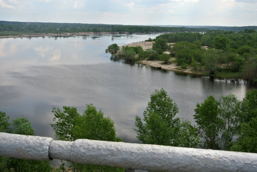 52 Řeka Pripjať ,jsme 100 km od Černobylu